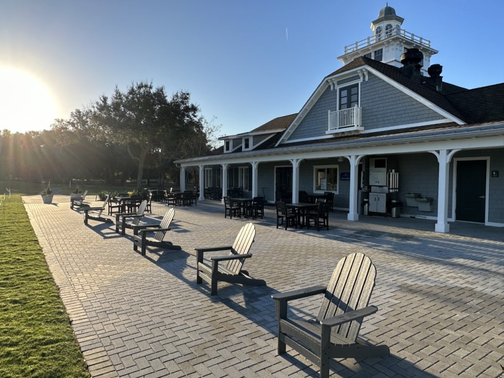 Porch of golf course